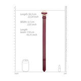 OUCH! Halo - Collar With Leash - Burgundy Restraint - Naughty by Nature Adult Store