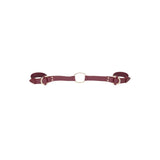 OUCH! Halo - Handcuff With Connector - Burgundy Restraint - BONDAGE - TOYS