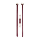 OUCH! Halo - Thigh Cuffs - Burgundy Leg Restraints - BONDAGE - TOYS