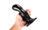 Oval Head Butt Plug Black - Adult Toys
