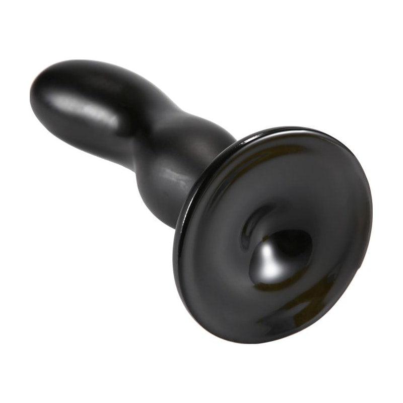 Oval Head Butt Plug Black - Adult Toys
