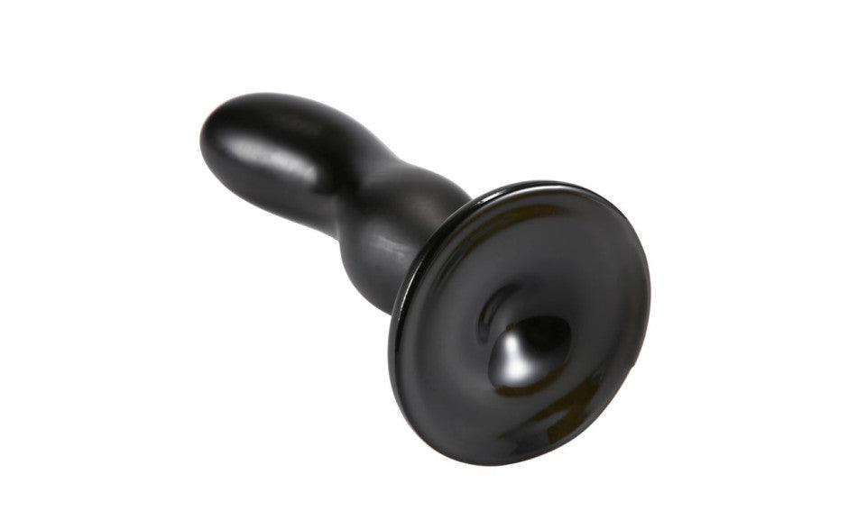 Oval Head Butt Plug Black - Adult Toys