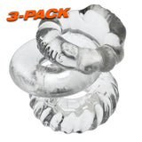 OxBalls Bonemaker 3 - Piece Cockring Set | Clear Flexible TPR Rings - Adult Toys