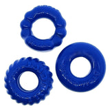 OxBalls Bonemaker 3 - Piece Cockring Set | Flexible Flextpr - Pool Blue - Adult Toys