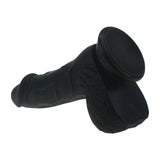 Pedro Thick Realistic Cock w Balls Black - Adult Toys