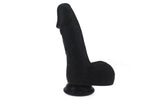 Pedro Thick Realistic Cock w Balls Black - Adult Toys