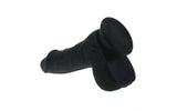 Pedro Thick Realistic Cock w Balls Black - Adult Toys