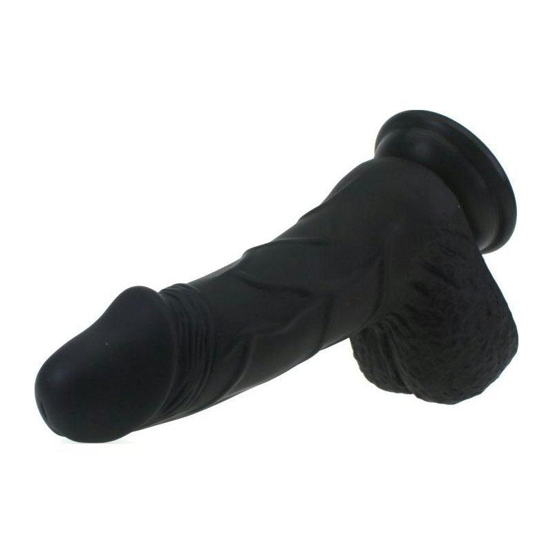 Pedro Thick Realistic Cock w Balls Black - Adult Toys
