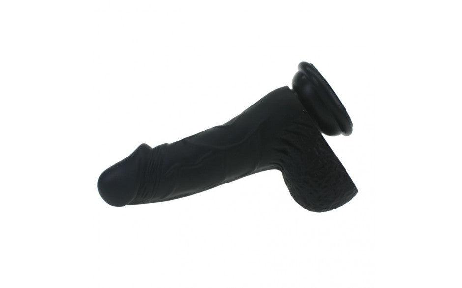 Pedro Thick Realistic Cock w Balls Black - Adult Toys