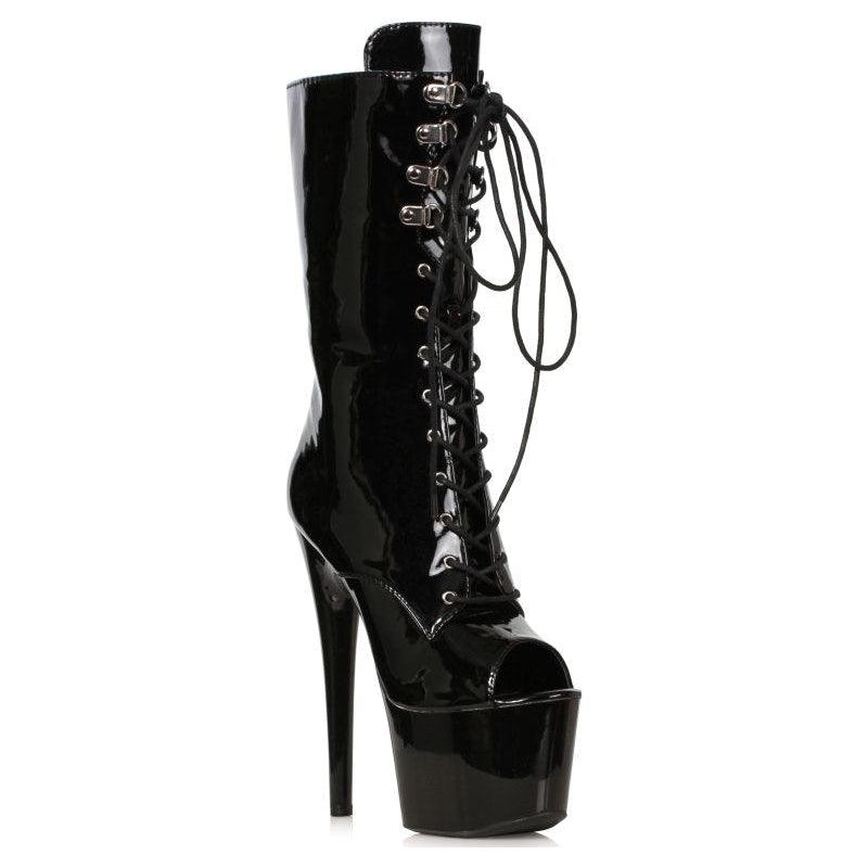 Peep - Toe Ankle Boot Black 7in - Lingerie