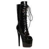 Peep - Toe Ankle Boot Black 7in - Lingerie