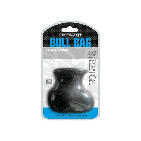 PerfectFit Bull Bag XL Black SilaSkin Ball Stretcher and Weight - Adult Toys