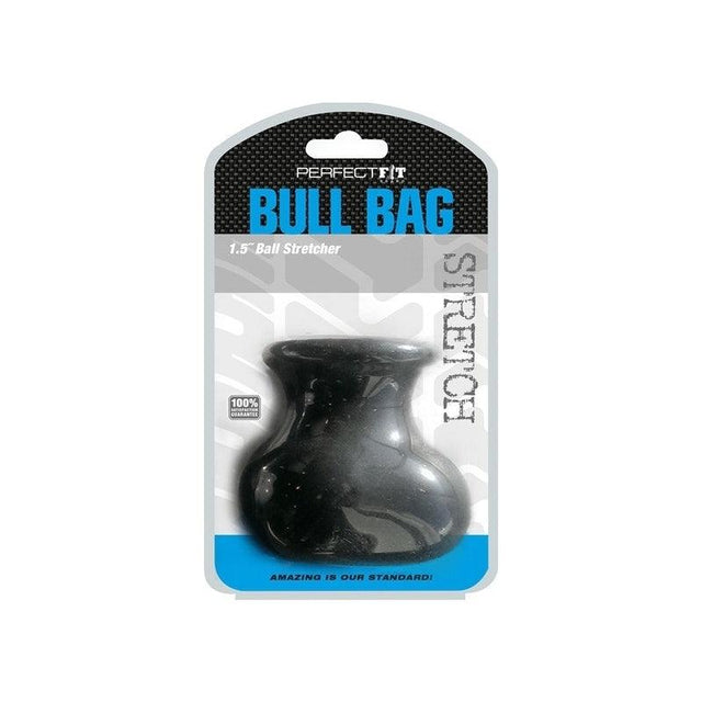 PerfectFit Bull Bag XL Black SilaSkin Ball Stretcher and Weight - Adult Toys
