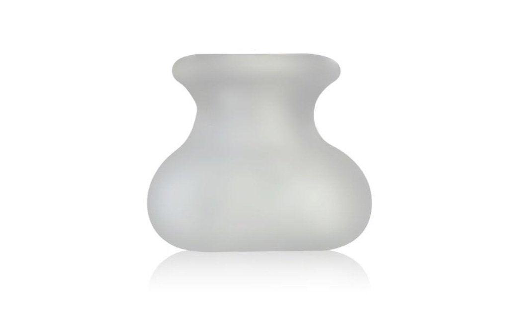 PerfectFit Bull Bag XL Clear Ball Stretcher and Weight – SilaSkin TPR - Adult Toys
