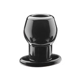 PerfectFit Tunnel Plug Medium - Hollow Silicone TPR Anal Plug | Black - Adult Toys
