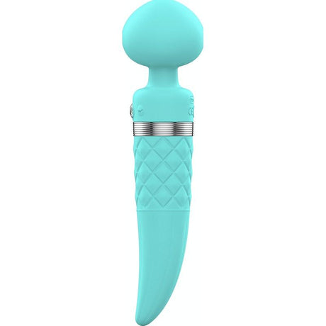 Pillow Talk Sultry Dual Ended Warming Massager Teal - Adult Toys