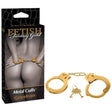 Pipedream Fetish Fantasy Gold Metal Handcuffs – Anodized Restraints - BONDAGE - TOYS