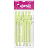 Pipedream Glow in the Dark Penis Straws – Bachelorette Party Favors (10 Pack) - Novelties