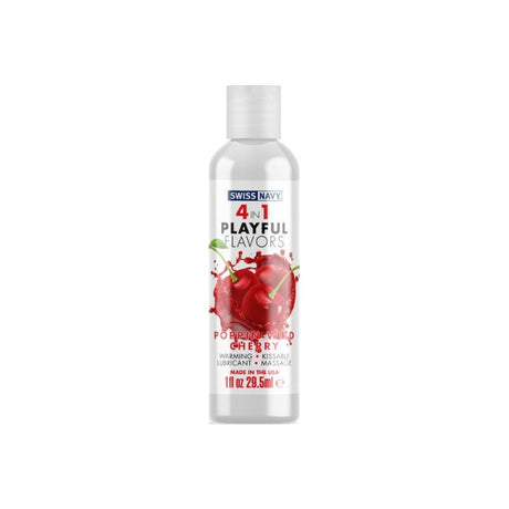 Playful Flavours 4 In 1 Poppin Wild Cherry 1oz/29.5ml - Naughty by Nature Adult Store