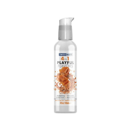 Playful Flavours 4 In 1 Salted Caramel Delight 4oz/118ml - Naughty by Nature Adult Store