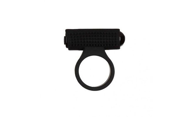 Power Bullet Cosmic Cock Ring w Bullet Black - Adult Toys