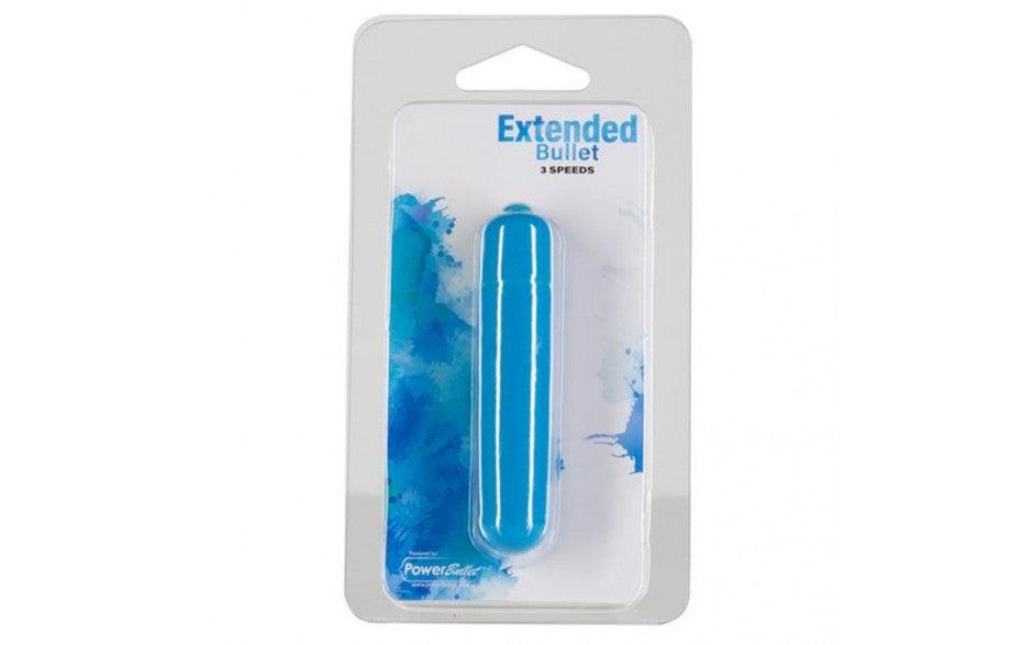 Power Bullet Extended 9cm 3 Speed Teal - Adult Toys