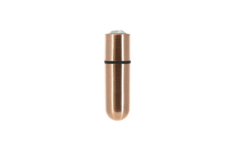 Power Bullet First Class 6cm Rechargeable w Crystal Rose Gold - Adult Toys