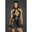 Power Wetlook Short tulle dress w Inserts & Corset Binding - Lingerie