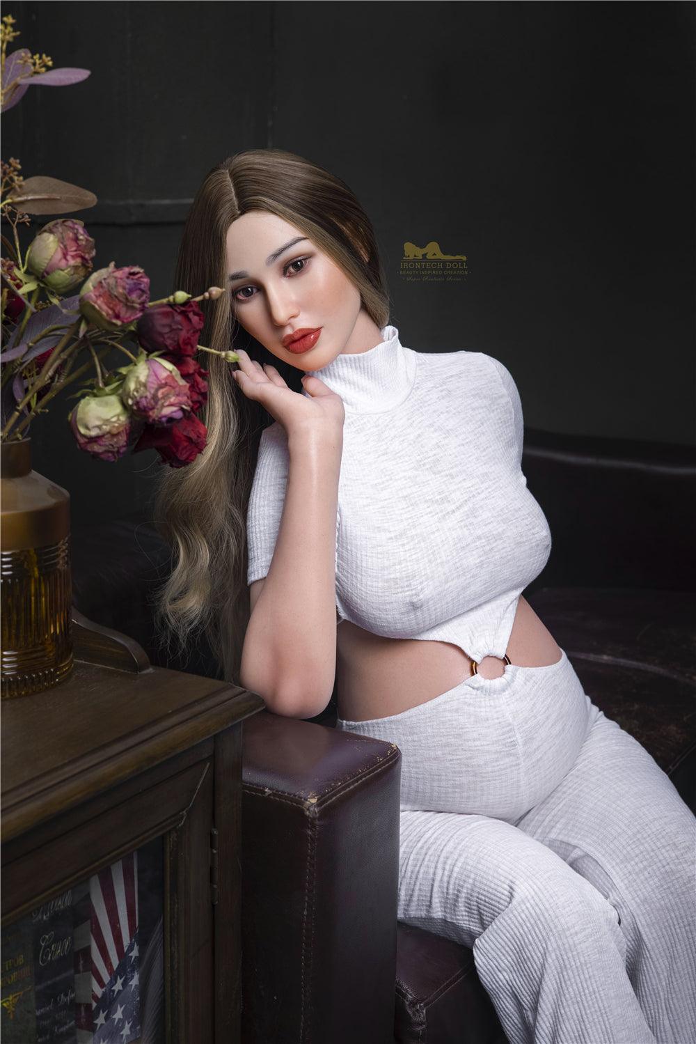 Pregnant Pearl E Cup Silicone Irontech Sex Doll 158cm Realistic Full Body Doll for Immersive Pleasure Experience - sex doll