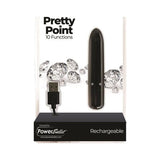 Pretty Point 4in Power Bullet Black - Adult Toys