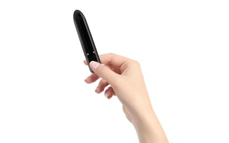 Pretty Point 4in Power Bullet Black - Adult Toys