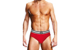 Prowler Open Back Brief White/Red - Lingerie