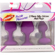 Purple Pleasures 3 Pc Silicone Anal Plugs - Adult Toys