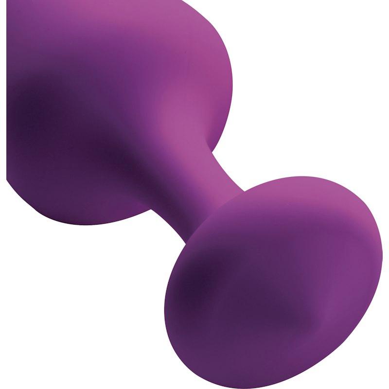 Purple Pleasures 3 Pc Silicone Anal Plugs - Adult Toys