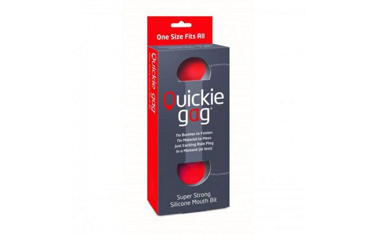 Quickie Gag Mouth Bit Red - Adult Toys