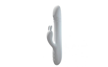 Rabbit Pro Thrusting Vibrator White - Adult Toys
