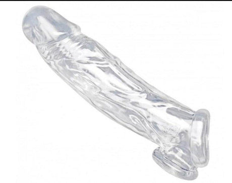 Realistic Clear Penis Enhancer and Ball Stretcher - Adult Toys