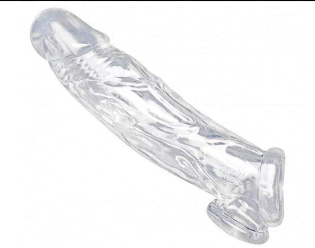 Realistic Clear Penis Enhancer and Ball Stretcher - Naughty by Nature Adult Store