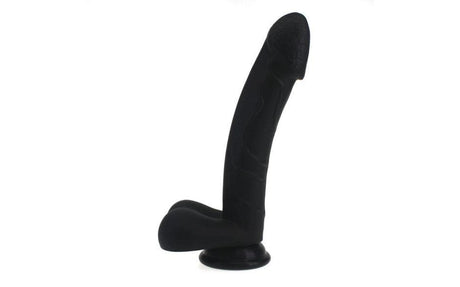 Realistic Cock w Balls Black - Naughty by Nature Adult Store
