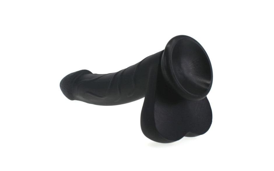 Realistic Cock w Balls Black - Naughty by Nature Adult Store