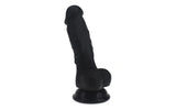 Realistic Dildo Veined Shaft w Balls Black - Naughty by Nature Adult Store