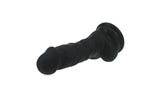Realistic Dildo Veined Shaft w Balls Black - Naughty by Nature Adult Store