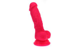Realistic Dildo Veined Shaft w Balls Pink - Naughty by Nature Adult Store