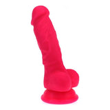 Realistic Dildo Veined Shaft w Balls Pink - Naughty by Nature Adult Store