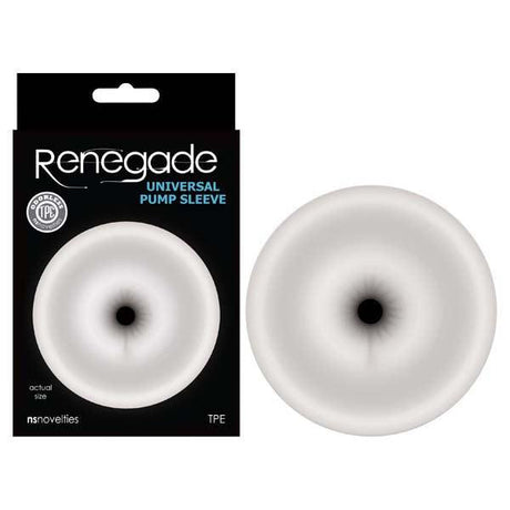 Renegade Universal Pump Sleeve - Clear Ass - Shaped Penis Pump Sleeve - PUMPS