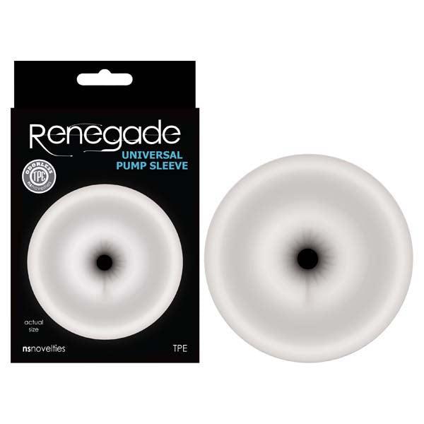Renegade Universal Pump Sleeve - Clear Ass - Shaped Penis Pump Sleeve - PUMPS