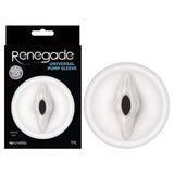 Renegade Universal Pump Sleeve - Clear Vagina - Shaped Penis Pump Sleeve - PUMPS