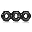 Ringer Cockring 3 Pc Black - Adult Toys
