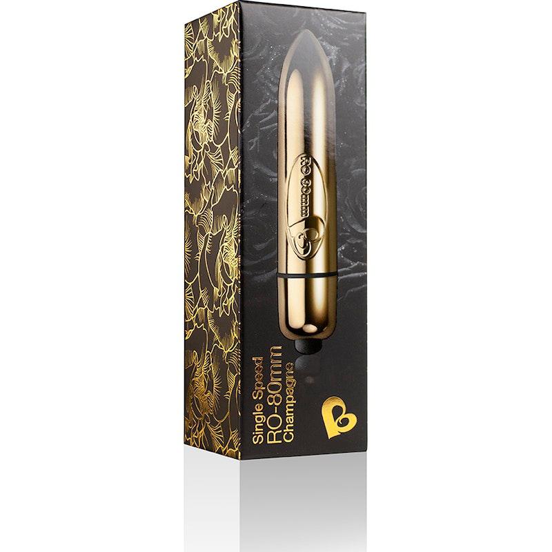 RO - 80 Single Speed Bullet Champagne Gold - Adult Toys