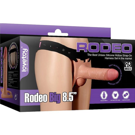 Rodeo Hollow Strap On Set 8.5in - Adult Toys